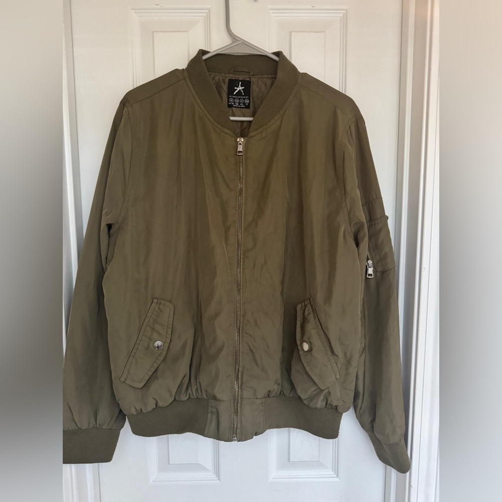 Plus size Atmosphere Green bomber jacket